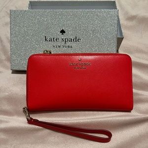 Red Kate Spade Wristlet
